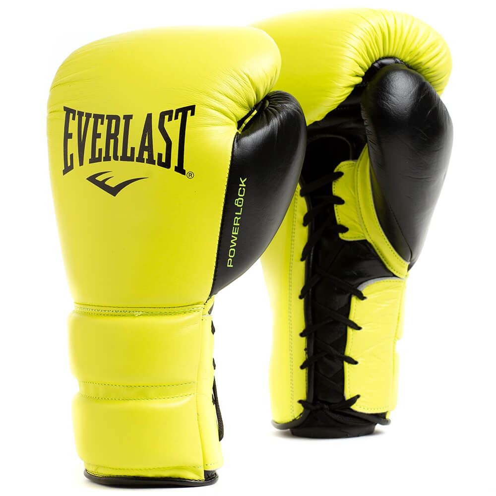 Everlast Powerlock 2 Pro Laced Leather Training Gloves