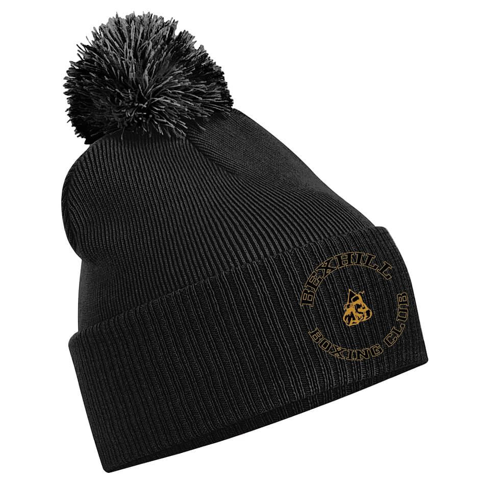 Bexhill Boxing Club Bobble Hat Black