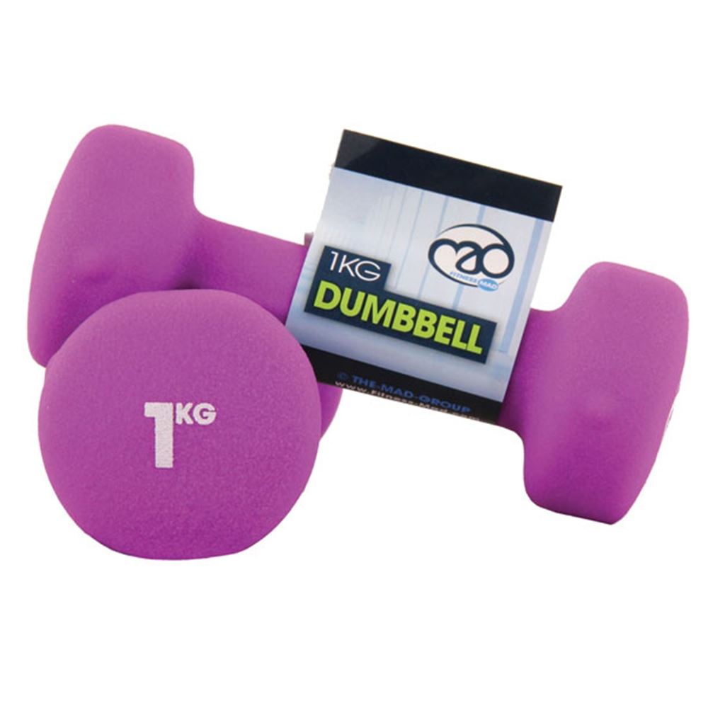 1Kg Neoprene Dumbbells - Pair