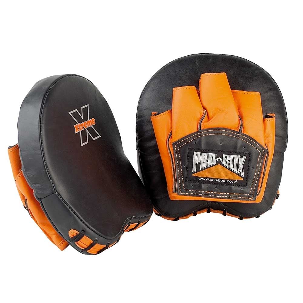 Pro Box Xtreme Cuban Style Hook & Jab Pads Black/Orange