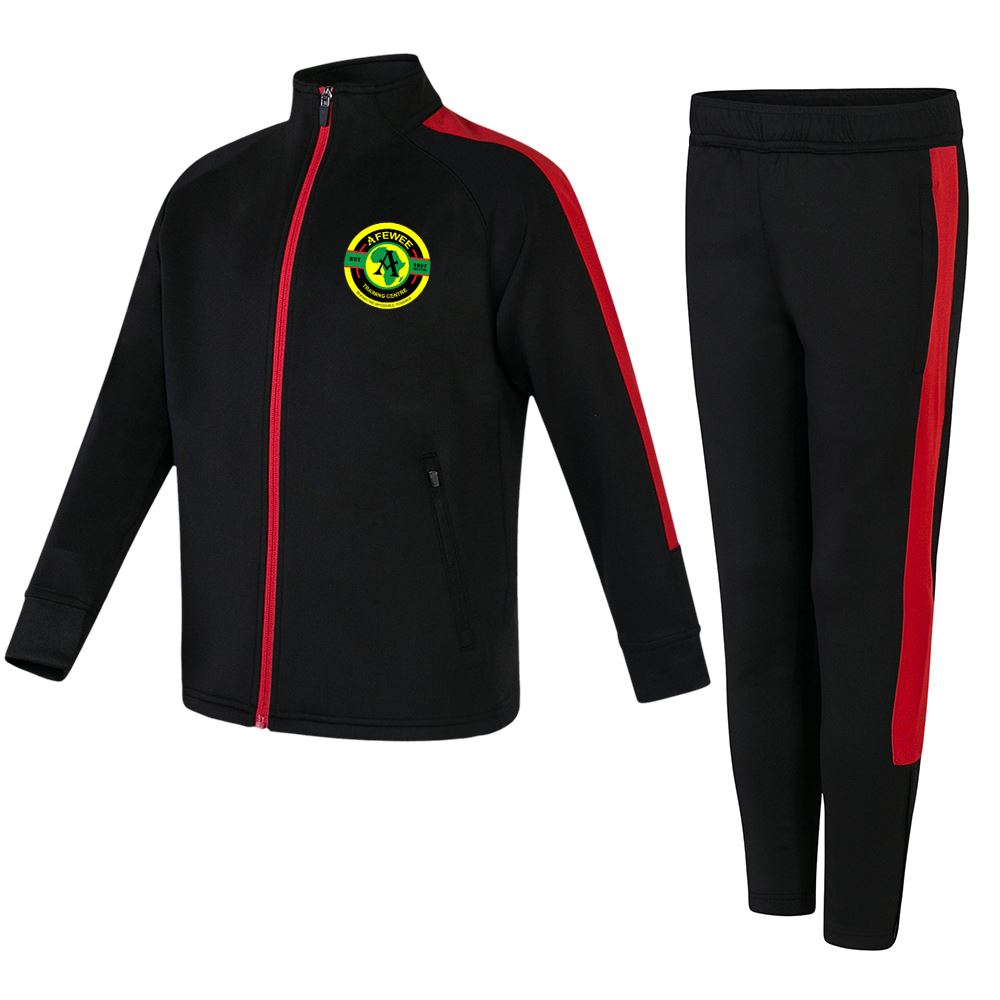 Afewee Boxing Club Kids Slim Fit Poly Tracksuit