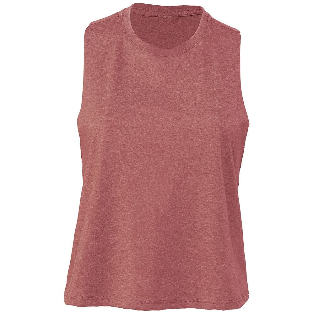 Bxf Womens Cropped Racerback Tank