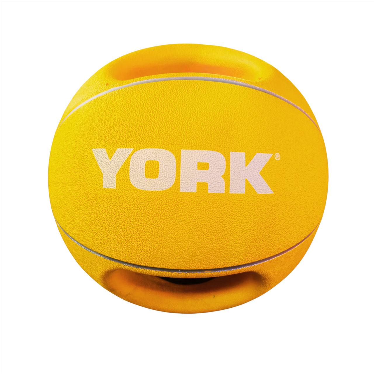 York 6Kg Double Grip Medball Yellow 6Kg