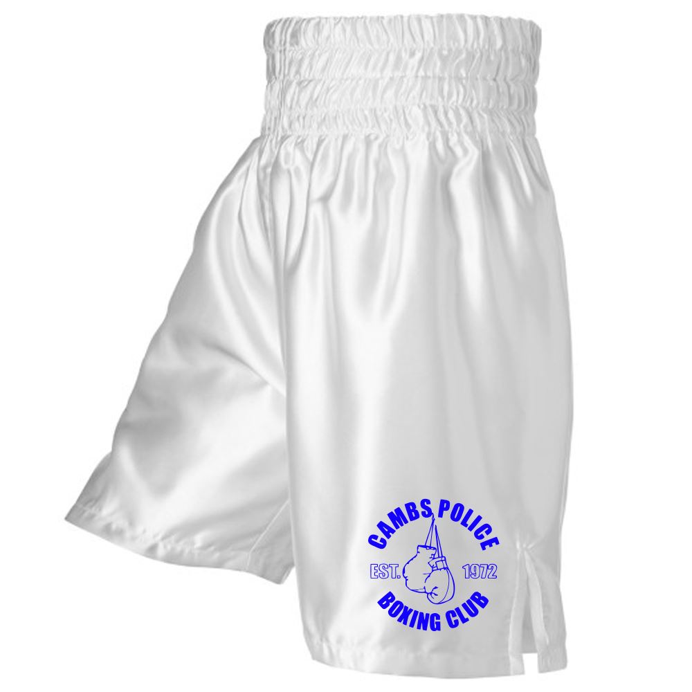 Cambs Police Boxing Satin Boxing Shorts