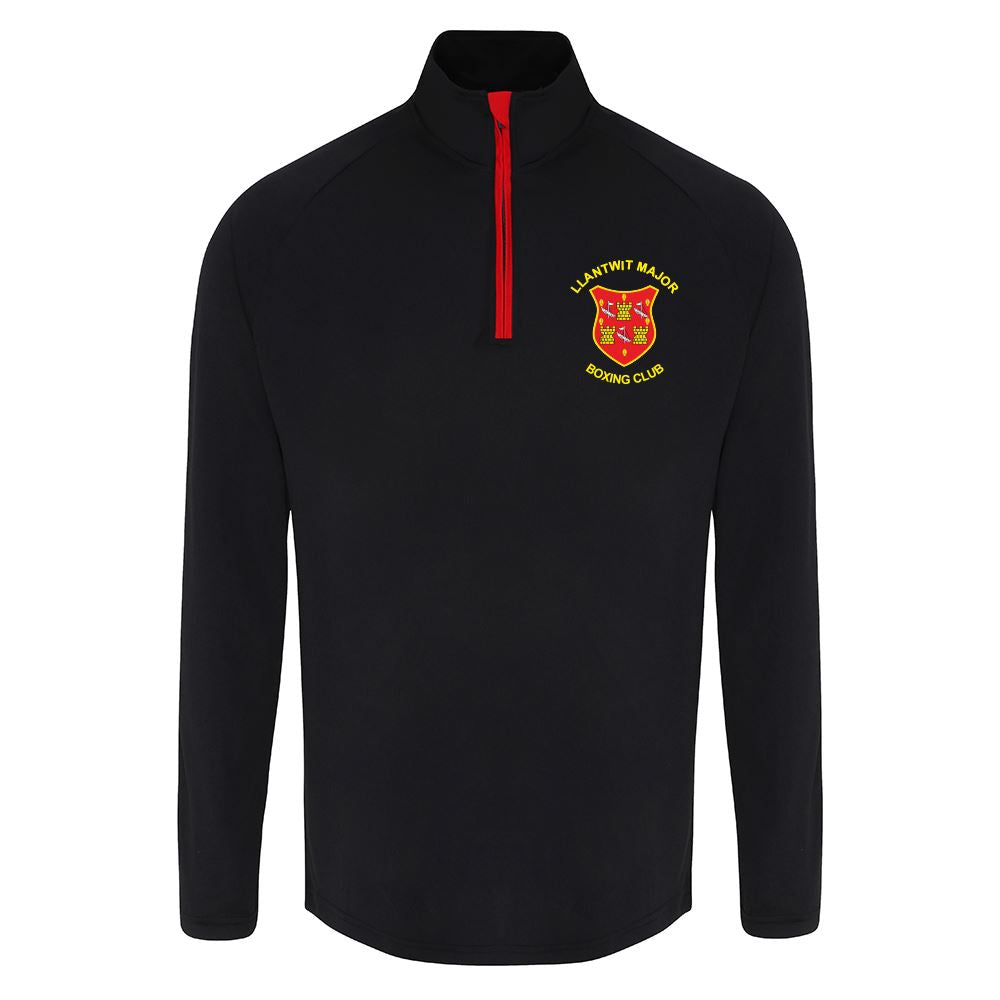 LLantwit Major Boxing Club Performance ¼ Zip Top