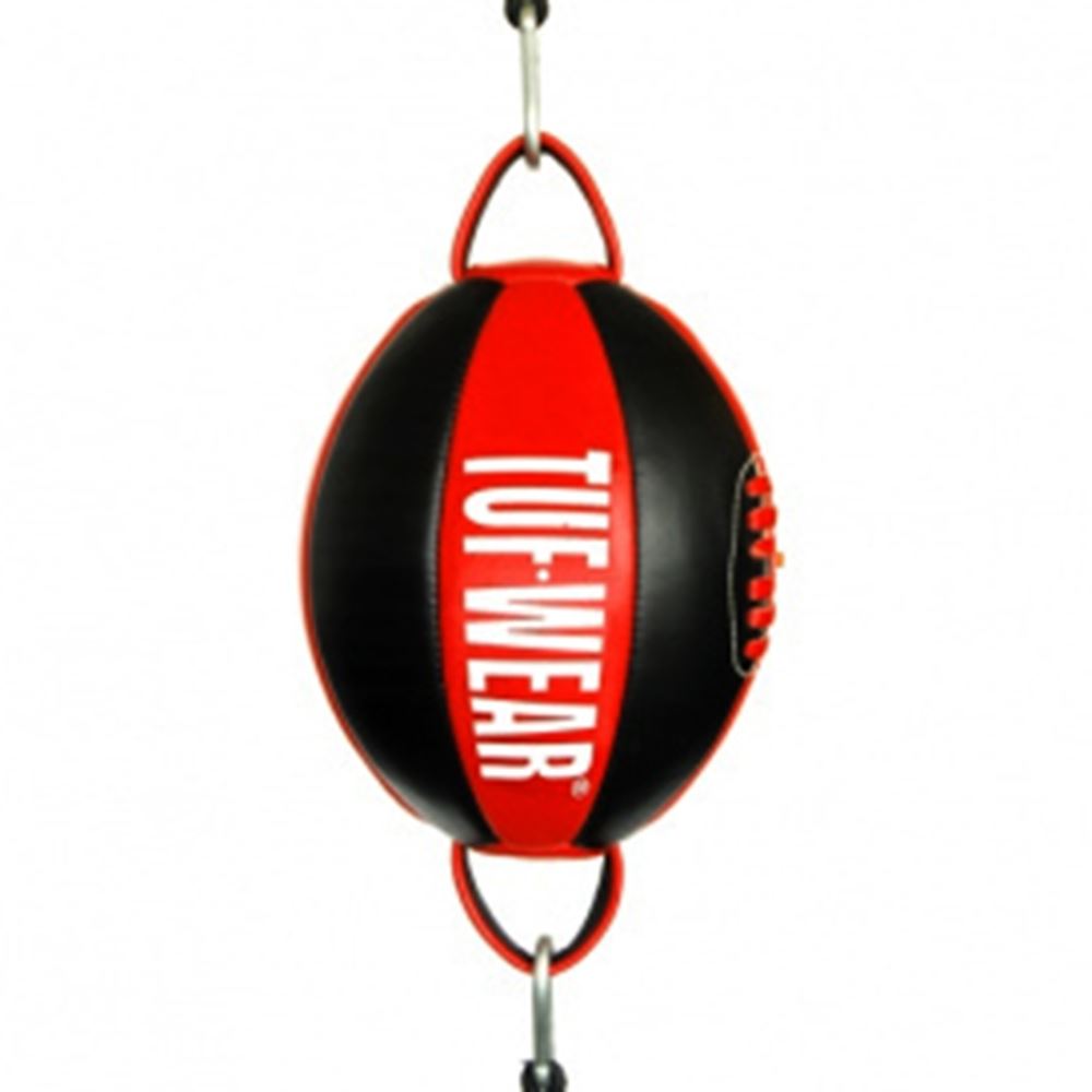 Tuf Wear Leather Floor To Ceiling Ball Black/Red