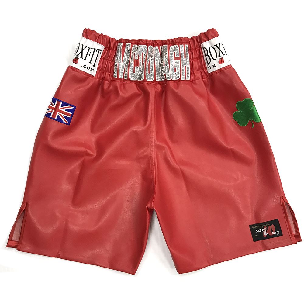 Custom Made Boxing Shorts Martin Mcdonagh Red