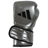 Thumbnail for EXCLUSIVE ADIDAS PRO LINE METALLIC HOOK & LOOP BOXING GLOVES - SILVER