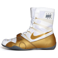 Thumbnail for Nike Hyper Ko Limited Edition Boxing Boots - White/Metallic Gold