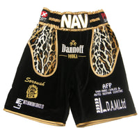 Thumbnail for Custom Made Velvet Leopard Boxing Shorts