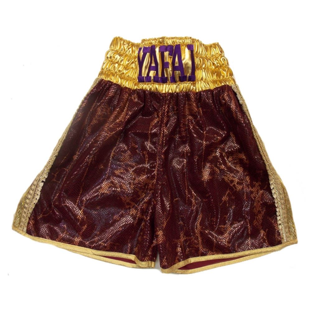 Custom Made Snakeskin Leather Look Boxing Shorts