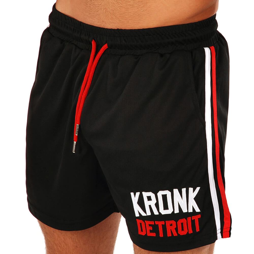 Kronk Iconic Detroit Applique Lined Shorts