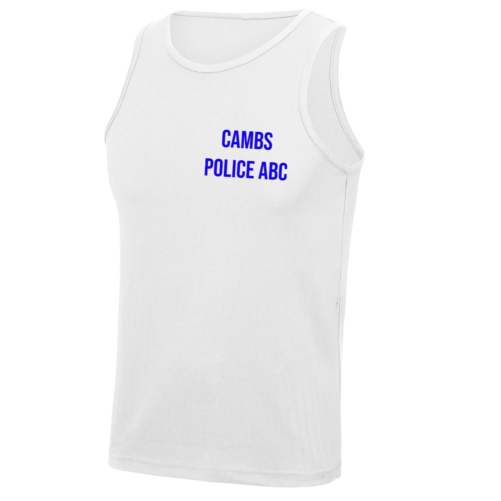 CAMBS POLICE BOXING WHITE VEST