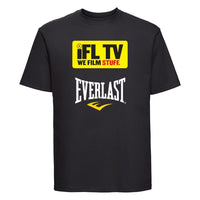 Thumbnail for Ifl Tv Black T-Shirt Yellow Logo