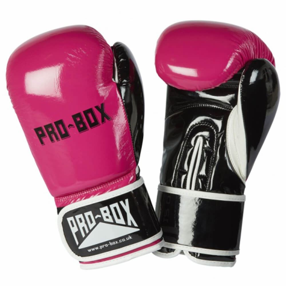 Pro Box Womens Club Spar Gloves Pink/Black 8Oz