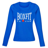 Thumbnail for Boxfit Rhino Womens L/S Large Logo Base Layer