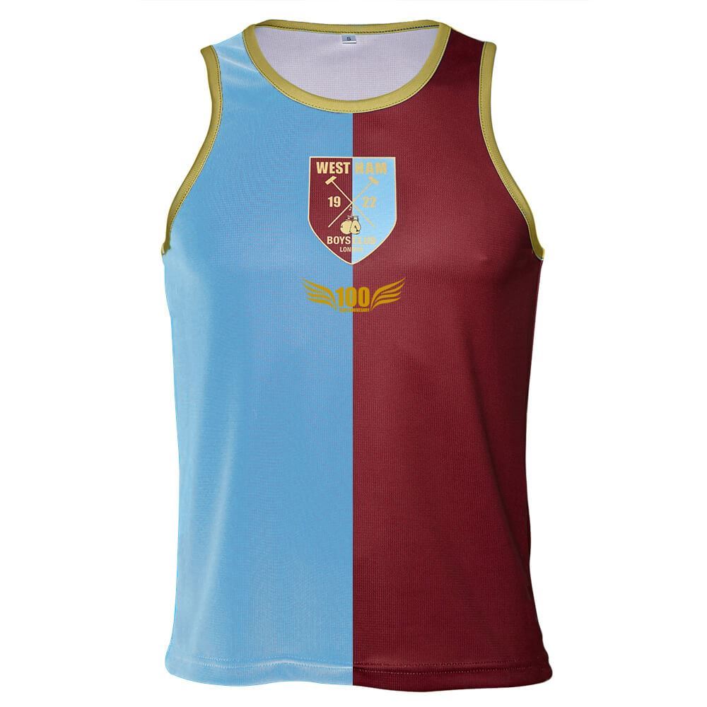 West Ham Boys Club Kids 100 Year Old Edition Vest