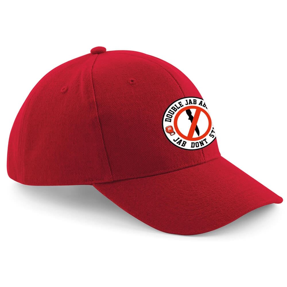 Double Jab Abc Baseball Cap Red