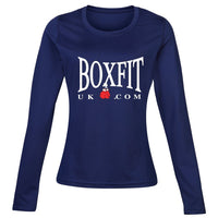 Thumbnail for Boxfit Rhino Womens L/S Large Logo Base Layer