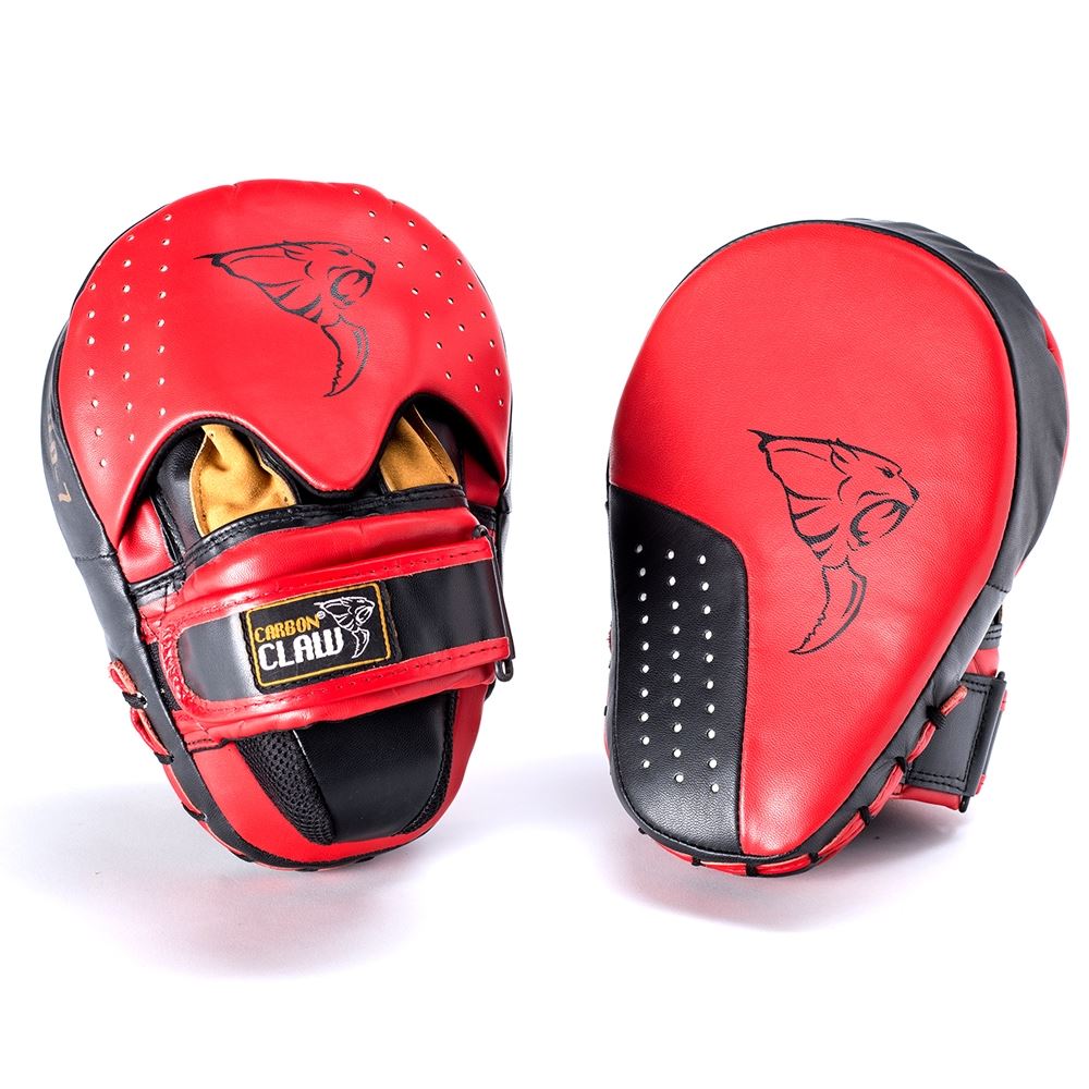 Carbon Claw Pro X Heavy Hit Hook & Jab Pads Red/Black