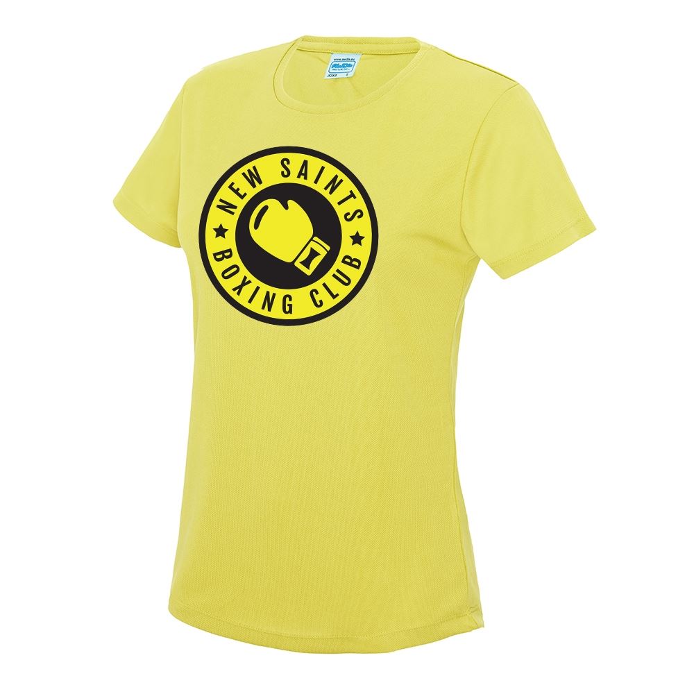 New Saints Boxing Club Womens Poly Tee