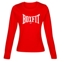 Thumbnail for Boxfit Rhino Womens L/S Large Logo Base Layer