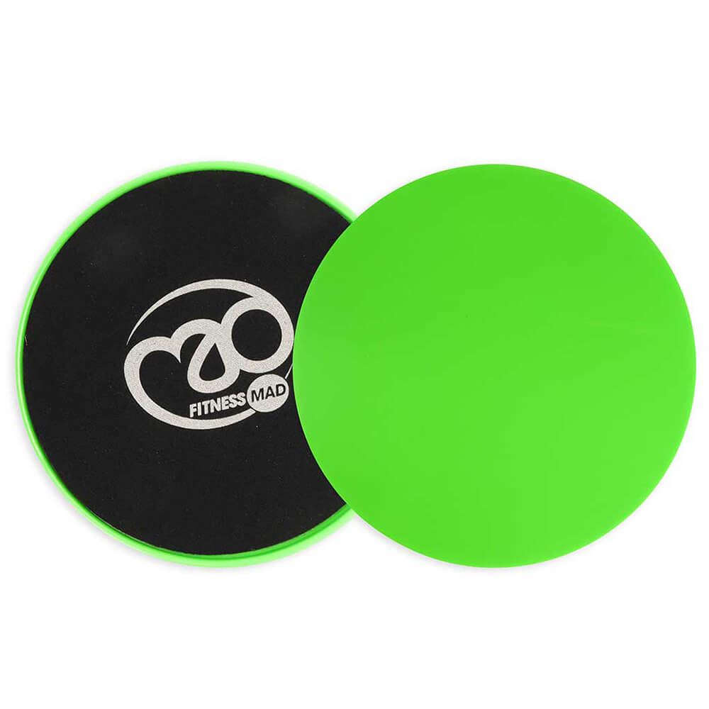 Fitness Mad Sliding Discs Black/Green