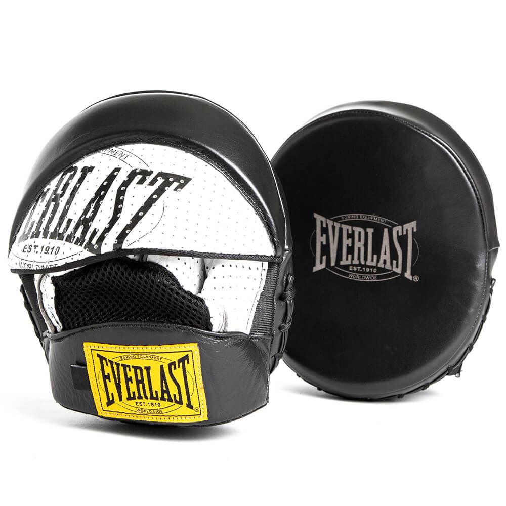 Everlast 1910 Pro Leather Mini Mitts Black/White