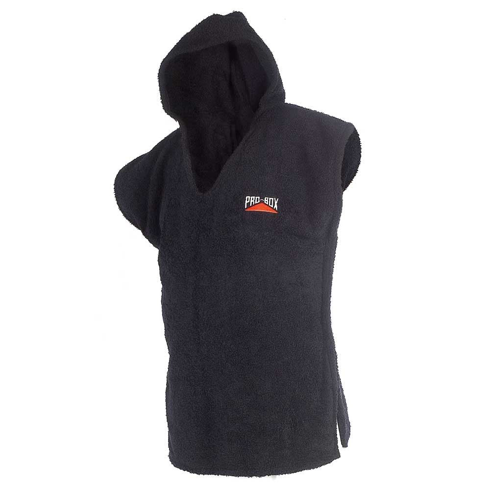 Pro Box Junior Towelling Poncho Black Black