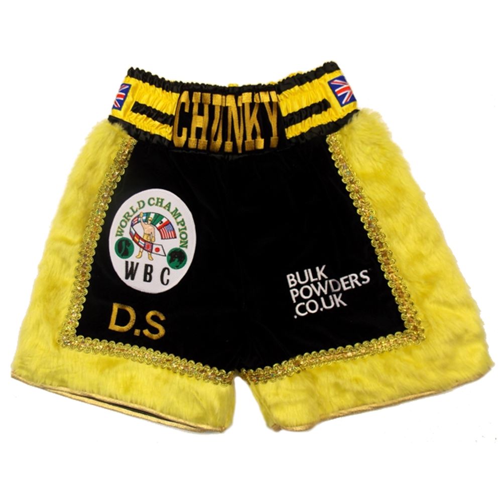 Custom Made Velvet And Fur Boxing Shorts