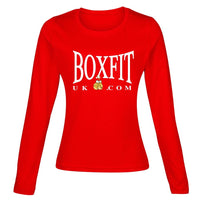 Thumbnail for Boxfit Rhino Womens L/S Large Logo Base Layer