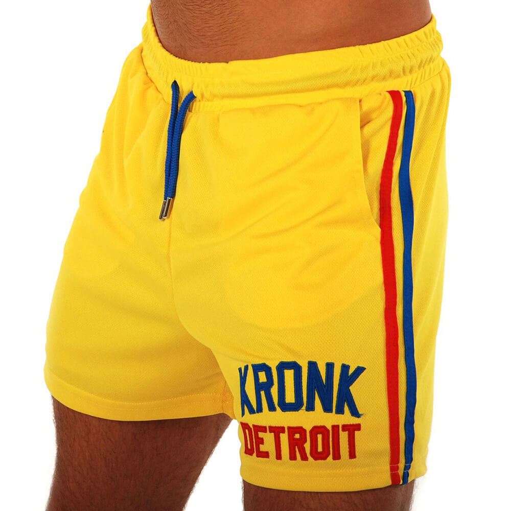 Kronk Iconic Detroit Applique Lined Shorts