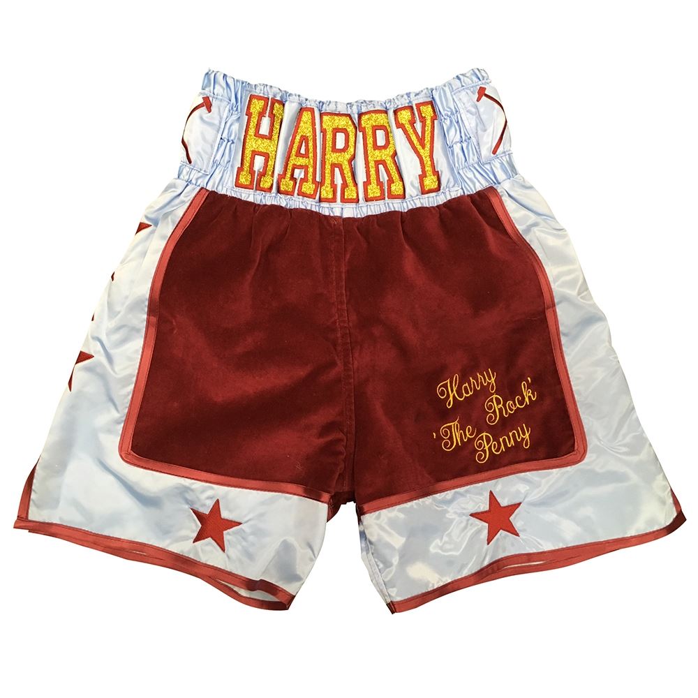 Custom Made Claret & Blue Shorts