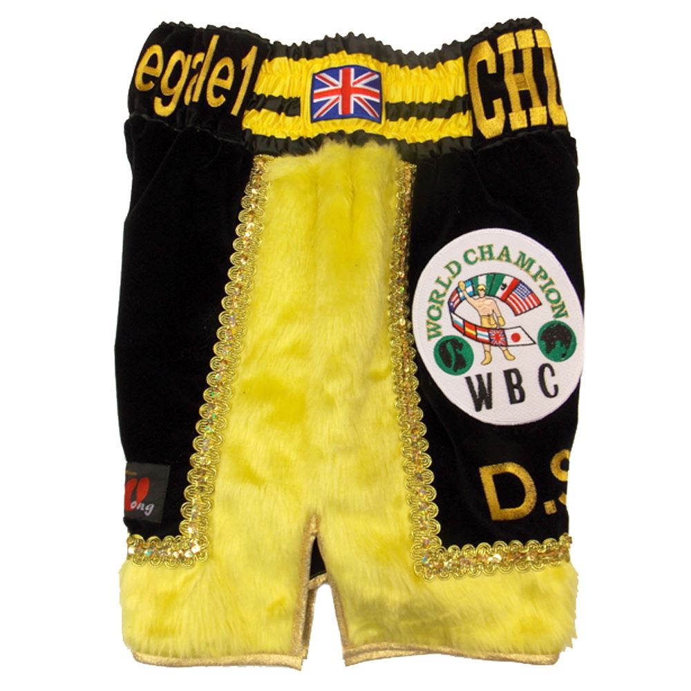 Custom Made Velvet And Fur Boxing Shorts