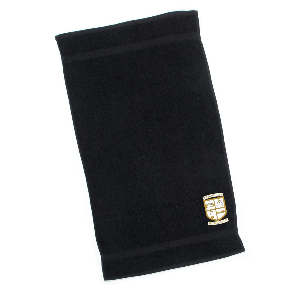 Wearmouth Boxing Club Hand Towel Black