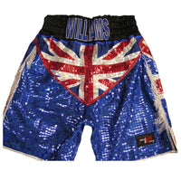 Thumbnail for Custom Made Union Jack Sparkle Boxing Shorts