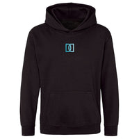 Thumbnail for Dennis & Dyer Turquoise Sparkle Logo Kids Hoodie