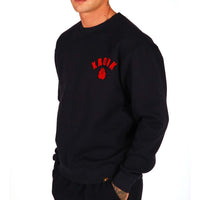 Thumbnail for KRONK One Colour Gloves Towelling Applique Logo Sweatshirt