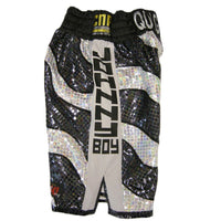 Thumbnail for Custom Made Sparkle Zebra Striped Boxing Shorts