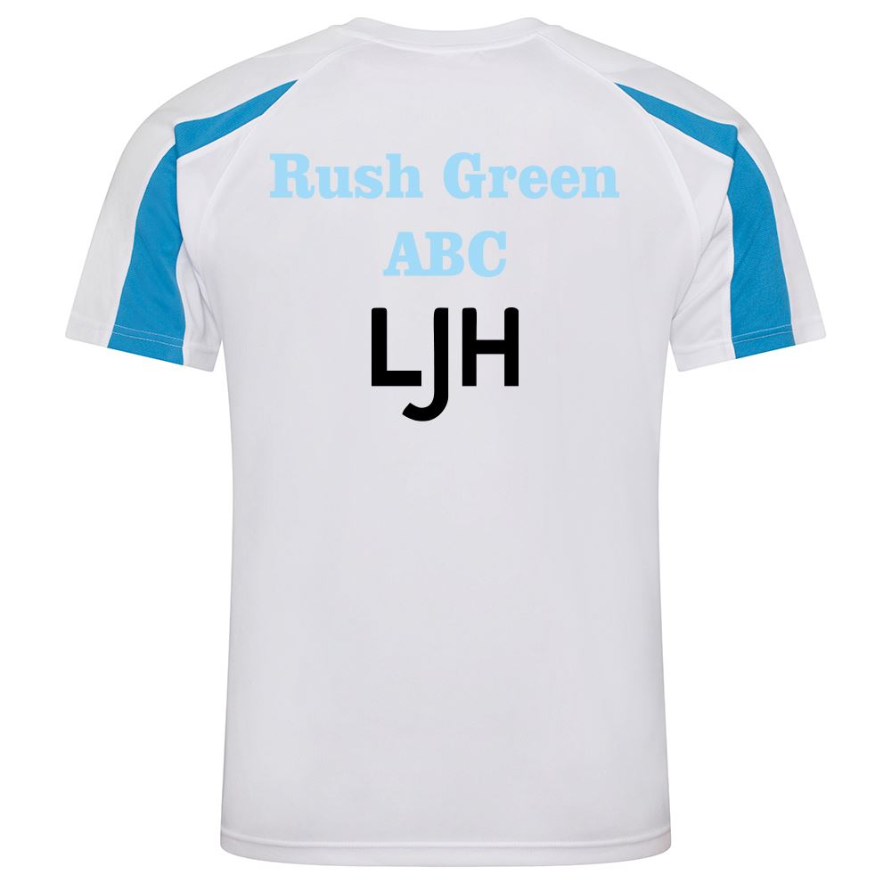 Rush Green ABC Contrast Poly T-Shirt