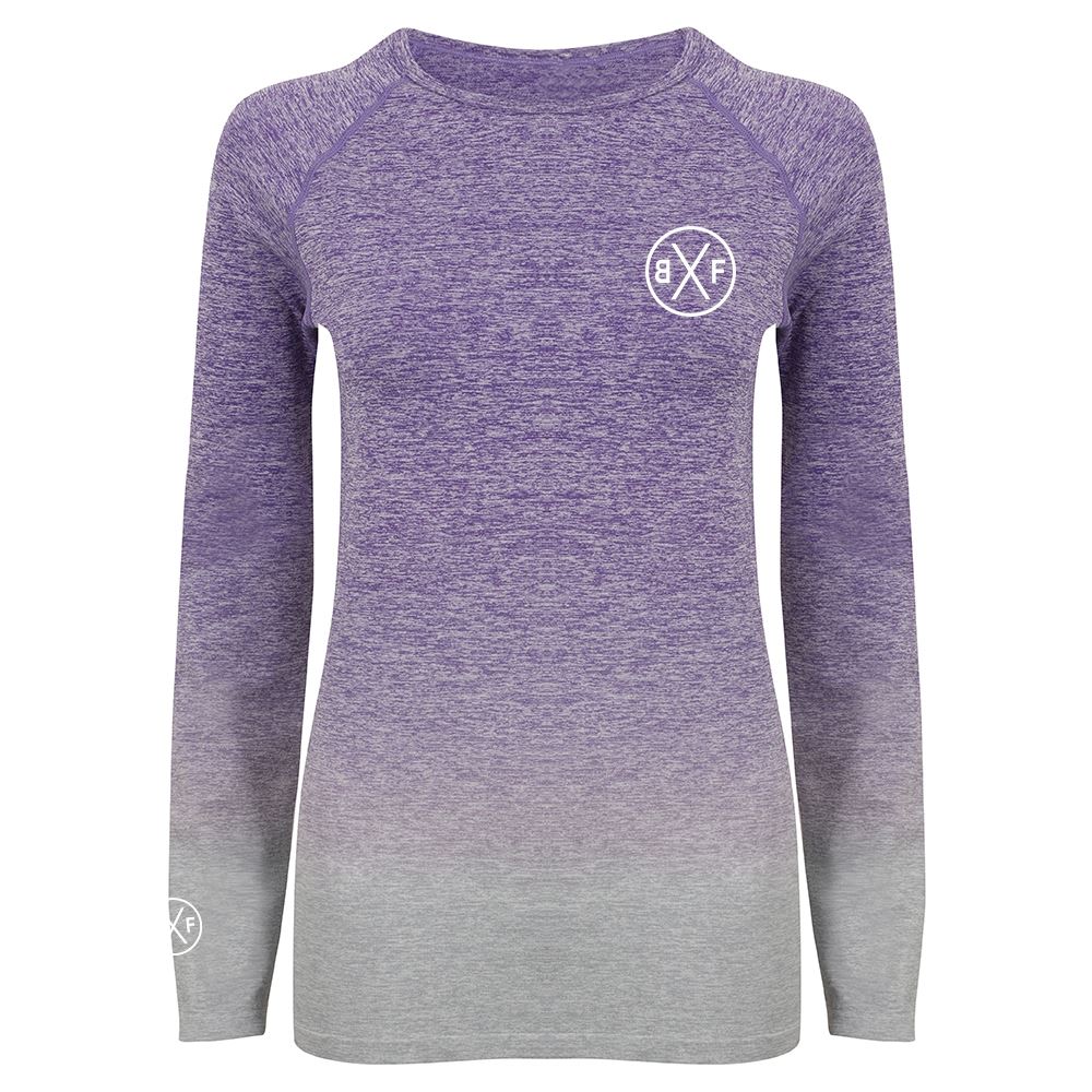 Bxf Womens Seamless Fade Out Long Sleeve