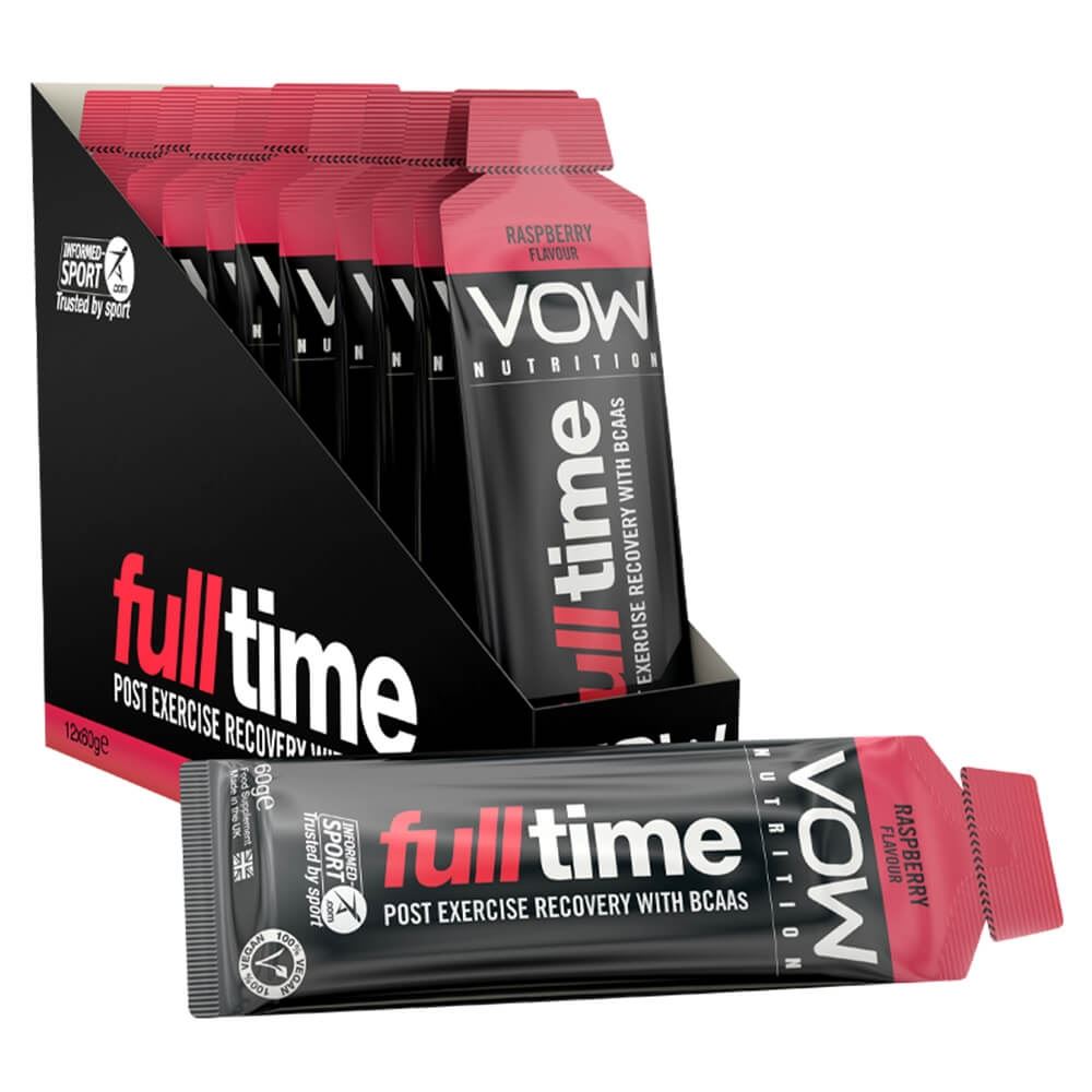 Vow Nutrition Full Time X 12 Sachets - Recovery Bcaas + Energy Raspberyy