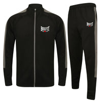 Thumbnail for Boxfit Embroidered Logo Slim Fit Poly Tracksuit