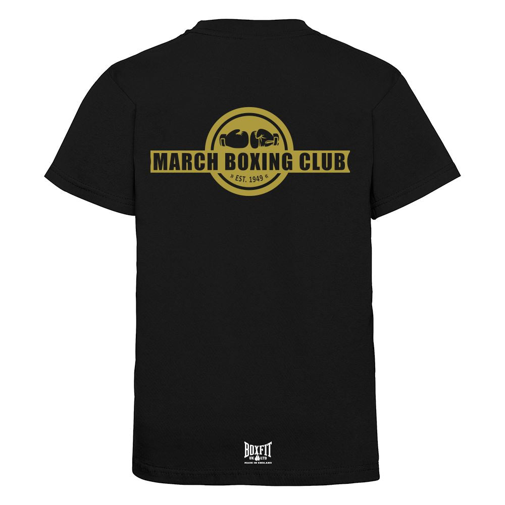 March Boxing Club Cotton T-Shirt Gold Logo